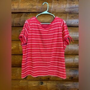 Talbots size 1x cold shoulder top